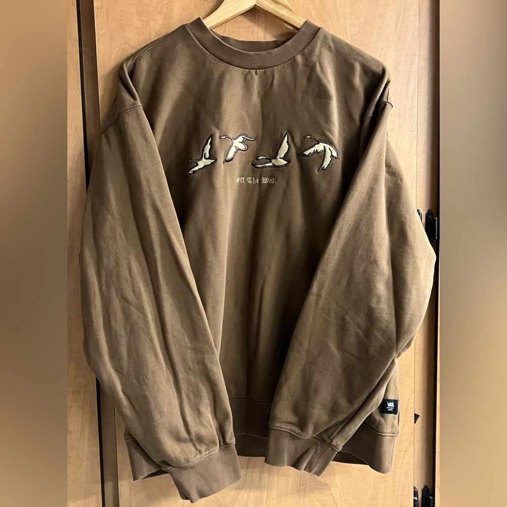 Vans Men's Crewneck Sweater in Brown